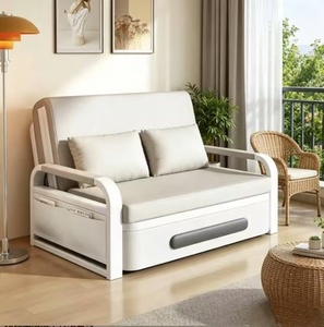 <span class=keywords><strong>Divano</strong></span> <span class=keywords><strong>Letto</strong></span> Estraibile con Telaio in Metallo Stabile e Schiuma Compressa, per Spazi Interni Residenziali - Product Image 1
