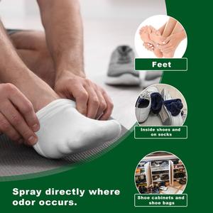 Spray Desodorante Natural para <span class=keywords><strong>Pies</strong></span> con Aceite <span class=keywords><strong>de</strong></span> Árbol <span class=keywords><strong>de</strong></span> Té - <span class=keywords><strong>Antitranspirante</strong></span> y Desodorizante para Zapatos y <span class=keywords><strong>Pies</strong></span>, Nutritivo e Hidratante para Venta al por Mayor - Product Image 3