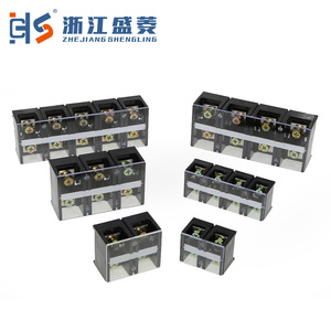 TC-605 CZLS 산업용 고전류 황동 접점 배리어 터미널 커넥터 블록 60A 5P 600V 이중 행 나사 고정 11-20 AWG - Product Image 5