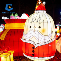 JN-ZM24FL handgefertigte individuelle Feiertagsdekoration wasserdichte chinesische Seidenlaternen bunte LED für Laternen-Show