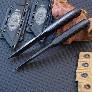 Dark <b>Edge</b> High Quality Fixed Blade Stainless Straight Drop Point Skinner Bowie Knife Outdoor Camping <b>Plastic</b> Handle DIY OEM - Product Image 5