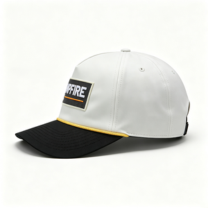 Casquette Trucker Unisexe 5 Panneaux avec Patch Tissé CAMPFIRE, Chapeau de Baseball 100% Polyester, Décoration Corde Jaune, Bord Incurvé, Réglable, pour l'Extérieur - Product Image 6