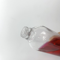 500ml grand rond vis bouche clair Transparent eau boisson bouteilles en verre en gros