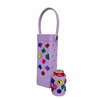 Pique-nique BOG EVA sac cadeau taille et couleur personnalisées sac à vin étanche Portable avec des breloques de bricolage à la mode pour l'été