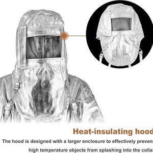 Ropa de Seguridad Resistente al Fuego y al Calor de 1000 Grados, Overoles Anti-Radiación Térmica con Lámina de Aluminio Compuesto - Product Image 5