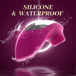 Vibrador de succión de silicona Juguetes sexuales para adultos con 10 velocidades, Juguetes sexuales impermeables recargables para mujeres Parejas femeninas Placer - Product Image 4