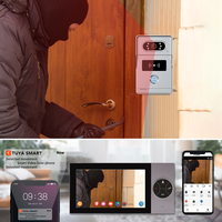 Usine 7 pouces écran tactile Smart vidéo porte téléphone Support RFID carte déverrouillage contrôle d'accès réglage multilingue