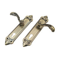 Offre Spéciale : Ensemble de Serrures de Porte Mécaniques en Aluminium avec Poignée Plaquée, Sécurité Renforcée pour Entrée, Poignées de Porte Intérieures Luxueuses