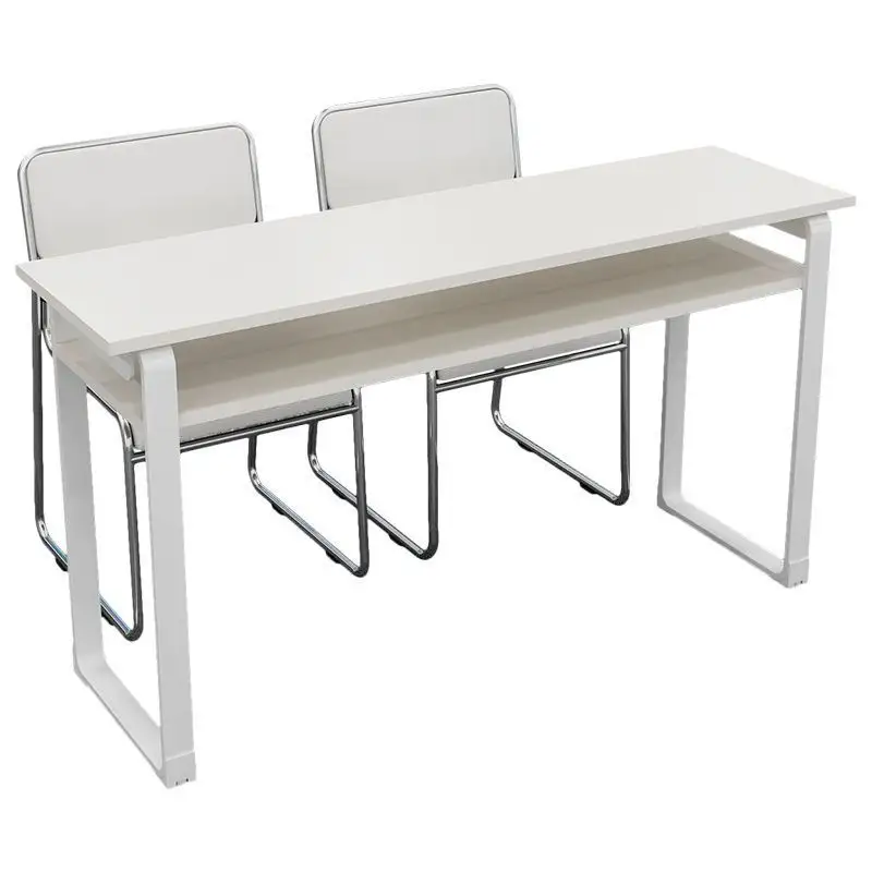 Modern Style College Desk Student Table Chair Classroom Furniture Study Table Student Desk Chair Two Person Meeting Room Bench