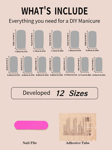 24 <span class=keywords><strong>Uñas</strong></span> Postizas Acrílicas <span class=keywords><strong>de</strong></span> Lujo <span class=keywords><strong>con</strong></span> Diseño Floral 3D, Largas, Coloridas, Estilo Francés, Hechas a Mano, Cobertura Completa <span class=keywords><strong>con</strong></span> Pegamento, Venta al Por Mayor - Product Image 6