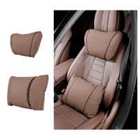 Coussin de soutien cervical universel en suède pour voiture, chaud pour l'automne et l'hiver, rembourré en coton doux, accessoire de siège auto