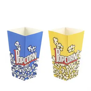 Custom Print Paper Hamburger Box Packaging Fried Chips Burger Fast Food Packing Box Popcorn Box