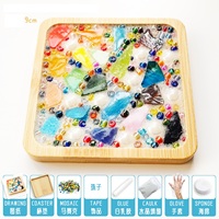 Kit de bricolage pour dessous-de-verre en mosaïque de dessins animés pour enfants et maternelles, à assembler soi-même