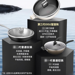 OOU Non-Stick Frying <b>Pan</b> 32Cm With Lid For <b>Induction</b> Gas Stoves - Product Image 4