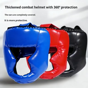 <span class=keywords><strong>Casque</strong></span> <span class=keywords><strong>de</strong></span> <span class=keywords><strong>boxe</strong></span> pour adultes et enfants, protection <span class=keywords><strong>de</strong></span> tête pour les combats réels, Sanda, Muay Thai, design en éponge - Product Image 2