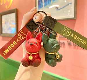 Adorable Sparkling Puppy Keychain - Cute Dog Bag Hanger Charm Unique Gift for Pet Lovers - Product Image 3