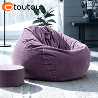 Housse de pouf souple OTAUTAU DD114 sans rembourrage à l'intérieur