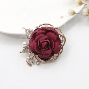 Broche de Flor de Rosa con Pedrería en 5 Colores, <span class=keywords><strong>Broches</strong></span> de Perlas y Diamantes de Moda <span class=keywords><strong>para</strong></span> Mujer, Accesorios Elegantes al por Mayor - Product Image 3