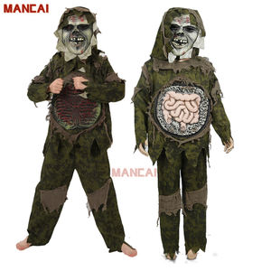 2025 enfants monstre vivant mort sanglant squelette monstre marais Zombie Halloween tenue enfants pourri au cœur Bug Zombie Costume - Product Image 1