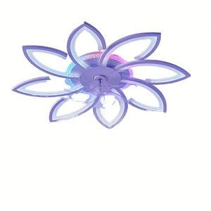 Ventilador de techo LED moderno con candelabro de luz, el mejor inteligente para dormitorio, Control remoto, Motor de CC para sala de estar - Product Image 1