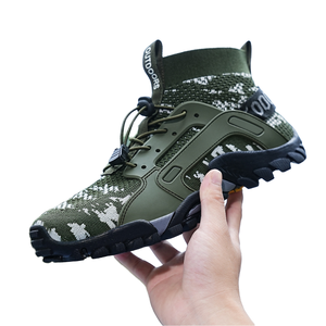 Chaussures de randonnée respirantes en maille tissée pour hommes, idéales pour la pêche en rivière, avec amorti, pour toutes les saisons (été comme hiver) - Product Image 1