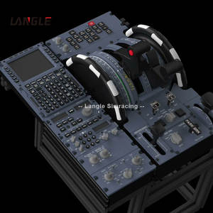 Accessoires de simulateur de vol simples Pédale d'accélérateur Solution globale Profil en aluminium Cadre de vol Sim Rig Racing Cockpit - Product Image 2