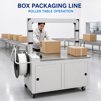 Machine de cerclage entièrement automatique G003 pour cartons, bande PP, cycle de 2,5 secondes pour entrepôt
