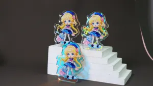 Anime acrílico suporte transparente decoração lembrança presente de aniversário anime estatueta standee sem base