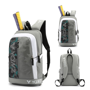 Mochila de tenis de nailon grande personalizada para hombres y mujeres con capacidad para 2 raquetas con espacio separado para zapatos para Paleta de bádminton Pickleball - Product Image 1