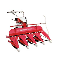 Mini-moissonneuse-batteuse multifonctionnelle 4 rangs haute vitesse pour riz et blé, usage agricole