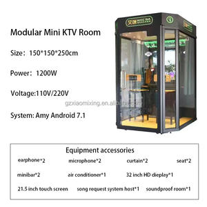 110V/220VミニKTV屋内アーケードマシンモジュラーカラオケゲームブースコインジュークボックス小型スペース - Product Image 3