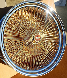 Jantes en acier chromées à profil profond 5x120 13x7 avec construction à rayons roulants, ajustement universel, neuves - Product Image 2