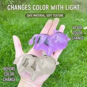 Vache qui change de <span class=keywords><strong>couleur</strong></span>, jouet anti-stress souple en TPR, texture maltose, à presser, pour enfants et adultes, vente en gros - Product Image 2