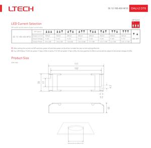 <span class=keywords><strong>Ltech</strong></span> 12W DALI/DALI2แหล่งจ่ายไฟคงที่ไดรเวอร์ลดแสง - Product Image 3