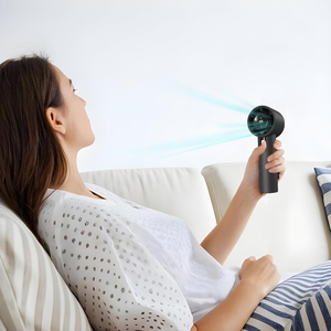 100 Gears Portable <b>Handheld</b> High-speed Mini <b>Fan</b> LED Power Display Outdoor High-speed <b>Handheld</b> Small <b>Fan</b> - Product Image 2