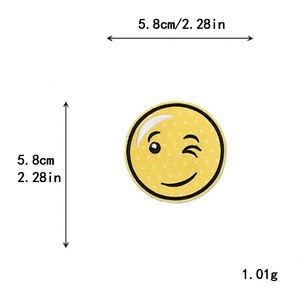 Iron on Embroidered Leopard Smile <b>Face</b> Headphone Skateboard Adhesive Bandage LOL Skull Eagle Patches for Clothes Bag Decoration - Product Image 6