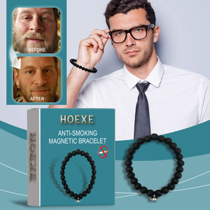 HOEXE universale Anti-fumo braccialetto di terapia magnetica portatile di moda anello di salute per le donne degli uomini Smart braccialetti per il fumo - Product Image 2