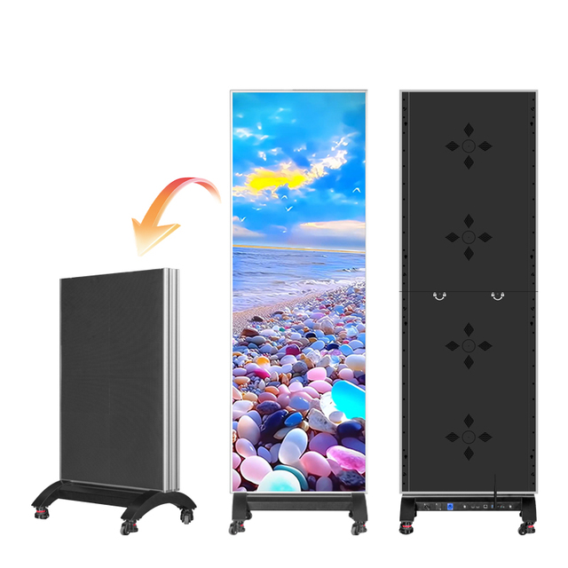 Light Weight Portable Smart Advertising Player Foldable Led Frame Poster Display Indoor Wall Mounted or Standing Screen