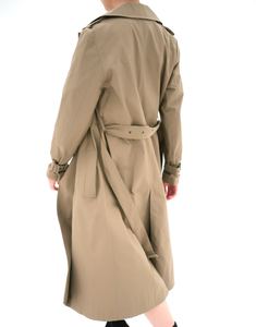 OEM <span class=keywords><strong>blazer</strong></span> impermeabili oversize lunghi Trench da donna Beige chiaro personalizzati - Product Image 6