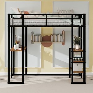 <span class=keywords><strong>Lit</strong></span> <span class=keywords><strong>superposé</strong></span> <span class=keywords><strong>double</strong></span> avec bureau, étagères de rangement, design industriel, <span class=keywords><strong>en</strong></span> fer, avec barrière <span class=keywords><strong>et</strong></span> échelle, pour école, chambre, dortoir, ODM/OEM - Product Image 2