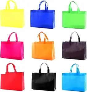 مخصصة قابلة لإعادة الاستخدام حمل حقيبة تسوق المعاد تدويرها حقيبة الحمل غير النسيجية مع شعار