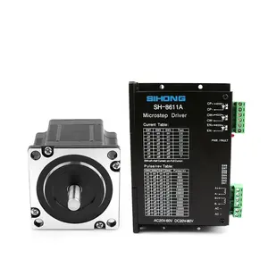 Siheng barato 220v controlador de Motor paso a paso Cnc conductor Nema 23 Motor controlador