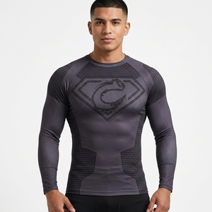 Camiseta Deportiva <span class=keywords><strong>de</strong></span> Compresión con Diseño Moderno 2026, Poliéster, <span class=keywords><strong>Anime</strong></span>, UPF 50+, para Ciclismo, Senderismo, MMA, Muay Thai, Rashguard, Boxeo - Product Image 1