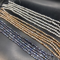 Perles de culture baroques naturelles blanches de qualité supérieure, grade A, 5-6 mm, pour la fabrication de bijoux