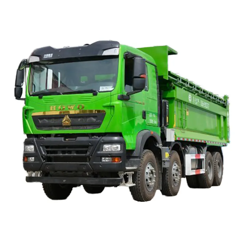 Camion lourd Howo Dumper Trucks diesel Utilisé 8x4 12 Pneus de roue Sinotruk 375 Camion à benne basculante d'occasion à vendre