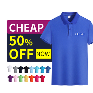 Cheap Polyester Cotton Polo Shirt Custom Embroidered logo T Shirt Plain Golf Polo Blank Short-sleeved Mens Polo Shirts