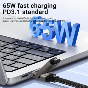 Cable de Datos Portátil con Llavero y Pantalla Digital Inteligente, Compatible con Carga Súper Rápida, Cuatro en Uno - Product Image 2