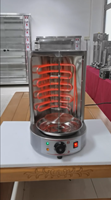 Machine à shawarma au gaz miniature de style 2025, en acier inoxydable, broyeur vertical, machine à kebab doner pour utilisation en restaurant