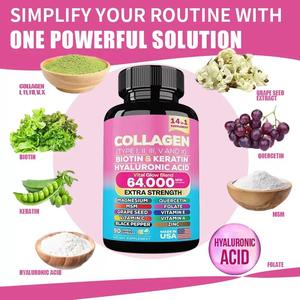 14 in 1 Collageen <span class=keywords><strong>Capsules</strong></span> Huidverlichtende Pillen Vitamine C Keratine Hyaluronzuur Anti-veroudering Biotine Glutathion Softgel <span class=keywords><strong>Capsules</strong></span> - Product Image 4