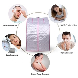 2025 santé et beauté sauna à vapeur boîte avec fenêtre sauna personnel tente poêle extérieur poêle à vapeur pliable Portable Sauna chambres - Product Image 6